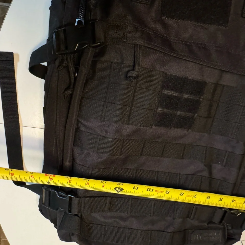 High End Highland Tactical Black Men's Heavy Duty Backpack MINT - Picture 8 of 12